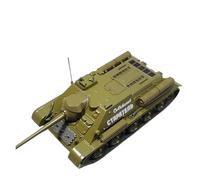 Maquetas Kit De Modelo De Tanque De Asalto Soviético SU-85 A Escala 1:43, Colección De Fundición A Presión Estática En Color Verde Cobre. Diecast Tanks
