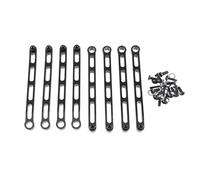 Maquetas Para MN Para MN128 LC79 Para MN78 Para MN168 1/12 Metal Barra Fijación Del Chasis Enlace Mejora 8 Piezas Piezas Coche RC(Black)