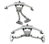 Maquetas Para Tamiya 1/14 Acero Para Hoja Para Resorte Suspensión Trasera Juego Orejetas Elevación RC Tractor Remolque Camión Piezas Mejora Accesorios