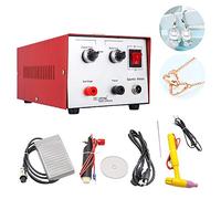 MaquiGra Soldadora Láser de Punto Automática para Joyería 2 en 1 Máquina de Soldadura de Pulso Ajustable 30A 200W Rango de soldar 0.5-1.0MM (Rojo)