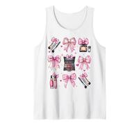 Maquillador de arco coqueta MUA Girl Mom Mama Día de la Madre Camiseta sin Mangas