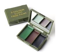 Maquillaje de Camuflaje Crema,Juego de Maquillaje de Camuflaje,Pinturas Pintura Militar Para Mimetización Con Espejo Incorporado,Body Paint Pintura para Camuflaje Facial