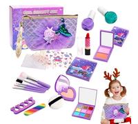Maquillaje De Juguete para Niñas | Juego Educativo De Maquillaje Lavable - Juego Educativo Infantil Cosmético | para Tocador Fiestas De Cumpleaños Infantiles En Casa Guarderia Y Preescolar