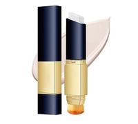 Maquillaje de la base blanca, palos de corrector de base 2 en 1, cimientos de borrador de doble terminación, cimientos de cepillos de maquillaje de doble cara, duradero y refrescante (Ivory white)