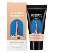 Maquillaje de piernas resistente al agua sin transferencia, crema protectora impermeable para venas varicosas, sin transmisión, maquillaje natural para piernas y cicatrices corporales (natural, 30 g)