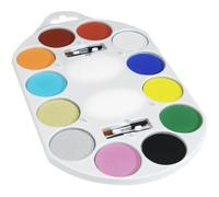 Maquillaje Disfraz Set 12 Colores Pintura Facial Paleta de Smiffys