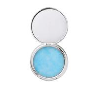 Maquillaje En Polvo Fijador, Oil Control Face Pressed Powder, Polvos Faciales Oil Control, Polvo mate impermeable para el rostro, Ligero, Larga duración, Control de aceites (azul claro, #02)