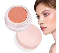 Maquillaje en polvo fijador, rubor para mejillas, Polvos correctores de color de larga duración, Maquillaje de base en polvo prensado con rubor y sombra de ojos de larga duración para