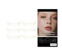 Maquillaje Esencial Para Fiestas Y Festivales, Freckles Face Tattos -Fórmula Resistente Agua Tatuaje, Tatuajes Temporales De Pecass Naturales Y Duraderos Para Uso Diario, Disfraces, Teatro Y Festival