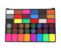 Maquillaje Facial - Paleta De Maquillaje Fluorescente De 42 Colores Para Halloween,para Halloween, Fiestas, Carnavales, Teatro - Segura y Fácil de Lavar