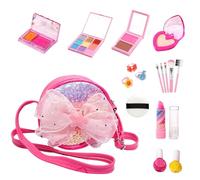 Maquillaje Falso para Niñas,26 Piezas Realista Imaginativo Lavable | Juego de Maquillaje de Princesas,para Niños de 3 a 12 Años Regalo para Fiesta Navidad y Cumpleaños