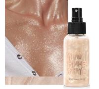 Maquillaje Iluminador Body Shimmer, Body Luminizer, Aceite para el Cuerpo Brillante, Liquid Body Highlighter Loción iluminadora para la Cara y el Cuerpo, Brillo de Alta Intensidad y Duración-02