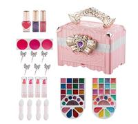 Maquillaje Para - Esmalte de uñas lavable y lápiz labial lavable | Set de maquillaje simulado salón de belleza para niñas, niñas de 3 a 10 años, disfraz, , Cosplay, Navidad,