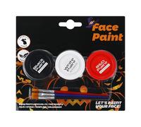Maquillaje Para La Cara De Halloween - Crema De Pintura Para La Piel Soluble En Agua,Juego De Pintura Facial Con 3 Colores Solubles En Agua | Para Fiesta Gótica Evento Deportivo Vampiro Bruja Esquelet