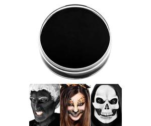 Maquillaje profesional de teatro - negro - Set de maquillaje crema - Caja de maquillaje - Halloween Carnaval Fiesta temática