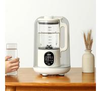Máquina 8 en 1 de leche de soja y leche de nueces de 1500 ml, con autolimpieza, inicio de ebullición y retraso, para leche de soja, jugo, batido, sopa y más