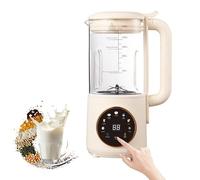 Máquina 8 en 1 para hacer leche de nueces, máquina automática de leche de soja de 1400 ml con 16 hojas de hojas, cubierta aislante de ruido, leche casera a base de plantas, avena, almendras, jugo con
