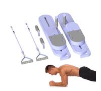Máquina abdominal multifunción - Tabla reformadora de pilates | Reformador de tabla de pilates plegable | Juego de reformador de pilates tipo dividido para entrenamiento de fuerza central, piernas
