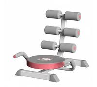 ＡＷＨＡＯ Máquina Abdominal Plegable Uso en Casa Máquina de Abdominales con Rodillos Respaldo Ergonómico Acolchado Equipo Fitness, Rosado, Rosa Graso