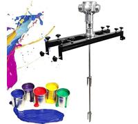 Máquina agitadora de pintura con agitador de aire, mezclador eléctrico de tanque de 1/2 HP con ajuste de velocidad de 0 a 2500 RPM para líquidos viscosos, tinta, tinte y productos químicos