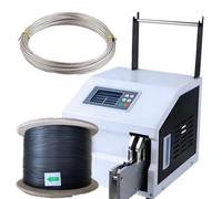 Máquina aglutinadora eléctrica para gestión industrial de cables y envasado de alimentos, sensor de alta sensibilidad, panel táctil de 4.3 pulgadas