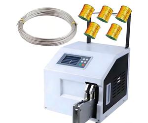 Máquina aglutinadora eléctrica para gestión industrial de cables y envasado de alimentos, sensor de alta sensibilidad, panel táctil de 4.3 pulgadas