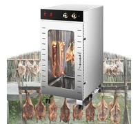 Máquina ahumadora de embutidos comercial para secar y curar carnes marinadas, con control de temperatura de 20-90°C, adecuada para secar cecina, carne, verduras y frutas.(60 Catties Per Time)