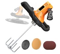 Máquina alisadora de paredes de 2880 W con luz LED, regulación de 6 velocidades, paleta de mortero de cemento, máquina pulidora para alisar paredes, mezclador, lijadora de polvo