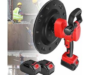 Máquina alisadora de paredes de cemento de alta eficiencia, limpiaparabrisas de mano de 1680 W para albañiles, herramienta de enlucido con batería de litio sin escobillas, ideal para acabado y alisado