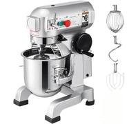 Máquina Amasadora Eléctrica Profesional, de Acero Inoxidable con Gancho para Masa, Batidor y Varas, para Panadería, Restaurante, Pizzería y Cocina Doméstica, Múltiples Capacidades (10L/15L/20L/30L)