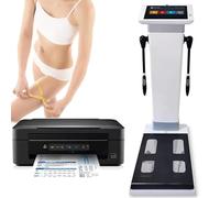 Máquina análisisbioimpedancia táctil HD 10.1 pulgadas, escáner corporal inteligente, evaluación composición corporal, analizador grasa corporal y altura, múltiples usuarios.