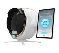 Máquina analizadora de piel con IA 3D, detector profesional de análisis de piel facial con pantalla LCD, detección de 8 espectros y 14 artículos, comparación de datos y predicción de piel simulada