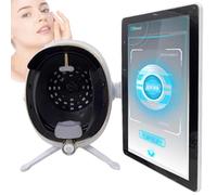 Máquina Analizadora Piel 3D Ai,Detección Integral Piel,Escáner Piel para Problemas Piel,Detector Profesional Análisis Piel Facial,para Centro SPA,Salón Belleza(White,21.5 in)