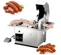 Máquina anudadora de salchichas eléctrica, máquina automática for atar salchichas for restaurante, máquina enlazadora de salchichas comercial, diámetro máximo 50 m, 200 W, embutidora de salchichas