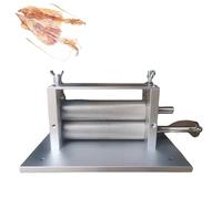 Máquina aplanadora y estampadora de calamares de manivela, prensa de alimentos de acero inoxidable para secar mariscos, carne y verduras