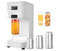 Máquina automática comercial de sellado de latas para latas de vidrio y plástico, solución eficiente de costura de tazas para envasado de alimentos