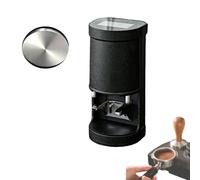 Máquina Automática, Compactador de Espresso Eléctrico 58mm | De 1 a 3 Niveles Presión, Pantalla Táctil LCD Digital, Uso Doméstico, for Prensar Café Espresso en Polvo(Black,Flat)