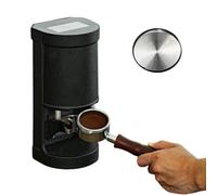 Máquina Automática, Compactador de Espresso Eléctrico 58mm | De 1 a 3 Niveles Presión, Pantalla Táctil LCD Digital, Uso Doméstico, for Prensar Café Espresso en Polvo(Black,Threaded)