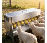Máquina automática de alimentación de leche de cerdo, alimentador de lechones de acero inoxidable con pezones y agujero de sonido, agitación automática de temperatura constante para un cuidado