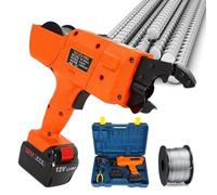 Máquina automática de atado de barras de refuerzo de 8 a 34 mm, herramienta de atado de barras de refuerzo con un rollo de alambre de encuadernación, tiempo tomado por nudo: 0,8 segundos, para acero