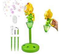 Máquina automática de burbujas - Girasol colorido luminoso con mando a distancia | Generador automático de burbujas con altura ajustable - Para jardín, boda, recepción de picnic para niños, chicos y