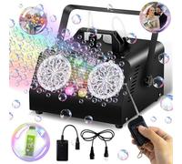 Máquina automática de burbujas portátil con dos niveles de velocidad, un gran juguete al aire libre para fiestas de cumpleaños, bodas y escenarios