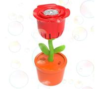 Máquina automática de Burbujas: soplador de Flujo motorizado, potenciador Visual en Forma de Flor de Rosa, Dispositivo portátil para a Prueba de Fugas, de iluminación integrada RGB |