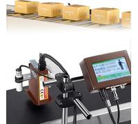 Máquina automática de codificación de inyección de tinta para línea de producción, impresora en línea para código QR, código de barras, número de lote, fecha, etiqueta, imagen, codificador de fecha de