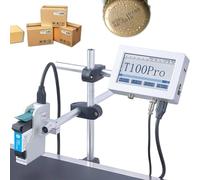 Máquina automática de codificación de inyección de tinta para línea de producción industrial, soporta texto, Excel, BMP, impresión USB para un etiquetado eficiente del producto