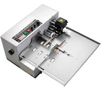 Máquina automática de codificación de tinta para impresión y etiquetado por lotes, impresora de códigos de tinta seca con posiciones de sello preestablecidas y capacidad de hoja ampliada