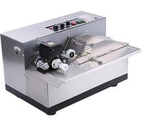 Máquina automática de codificación de tinta para impresión y etiquetado por lotes, impresora de códigos de tinta seca con posiciones de sello preestablecidas y capacidad de hoja ampliada