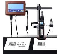 Máquina automática de codificación por inyección de tinta con pantalla táctil para impresión de etiquetas comerciales, codificación de fecha y gráficos de logotipos industriales