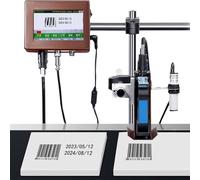 Máquina automática de codificación por inyección de tinta para línea de producción, solución de impresión de fecha/lote/código de barras/logotipo