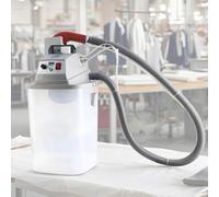 Máquina automática de corte de hilos de tela, 28000 rpm, cortadora eléctrica sin escobillas de un solo cabezal con cubo de almacenamiento de 30 L para fábrica de prendas de vestir